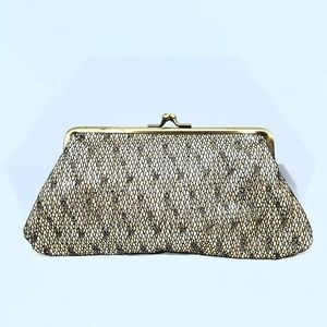 Kenneth Cole Reaction Sparkling Gold Lace Clutch